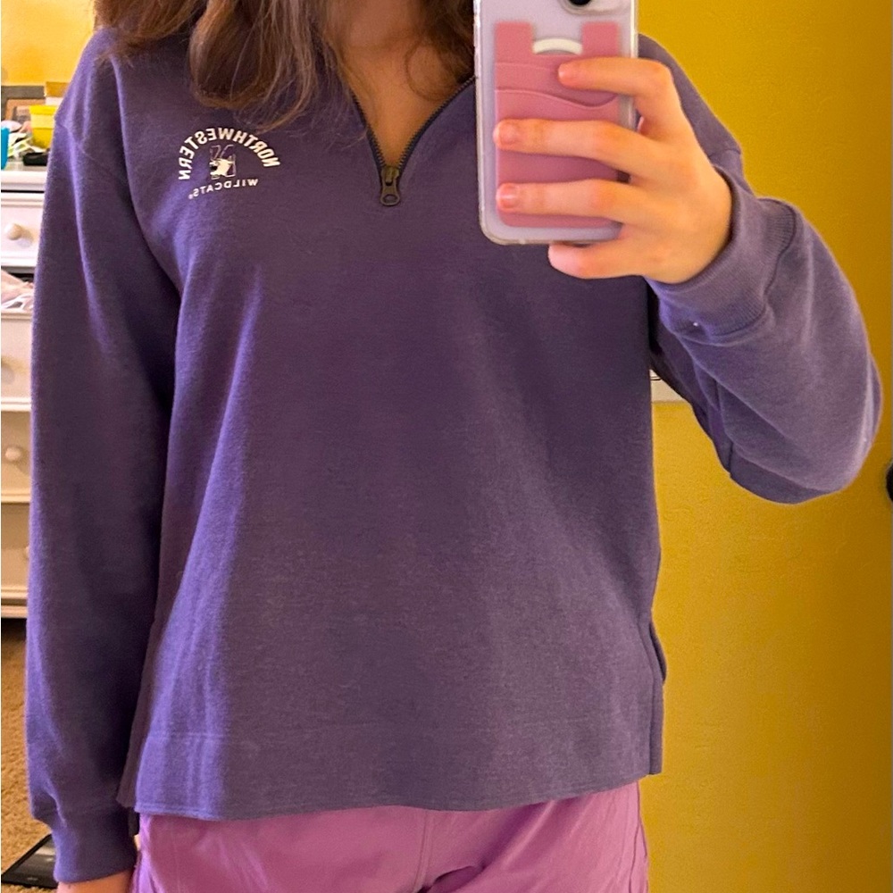 Northwestern University quarter-zip sweatshirt. Never been worn, tags still on!!